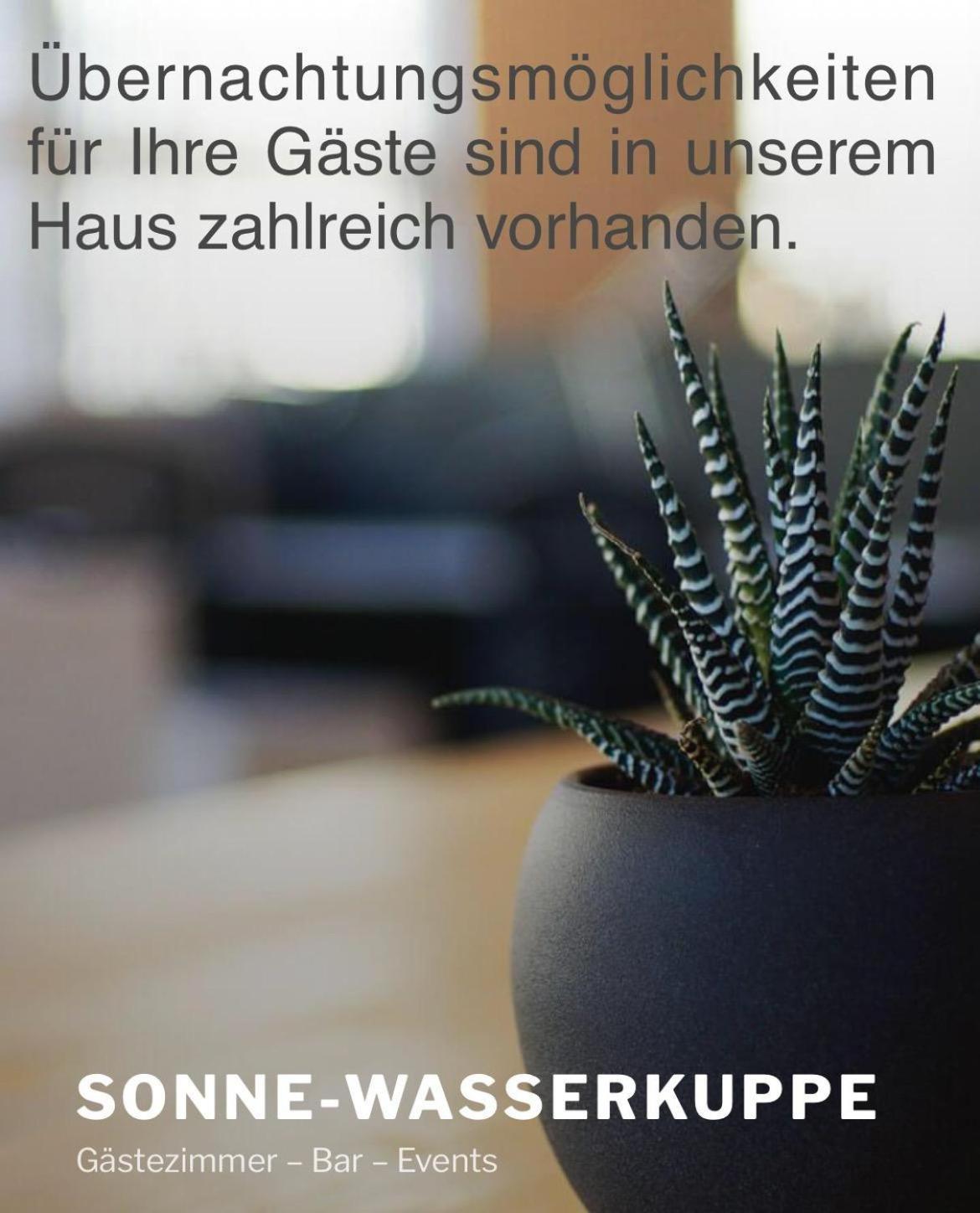 Zur Sonne "Gasthaus-Bar-Events" Poppenhausen Bagian luar foto
